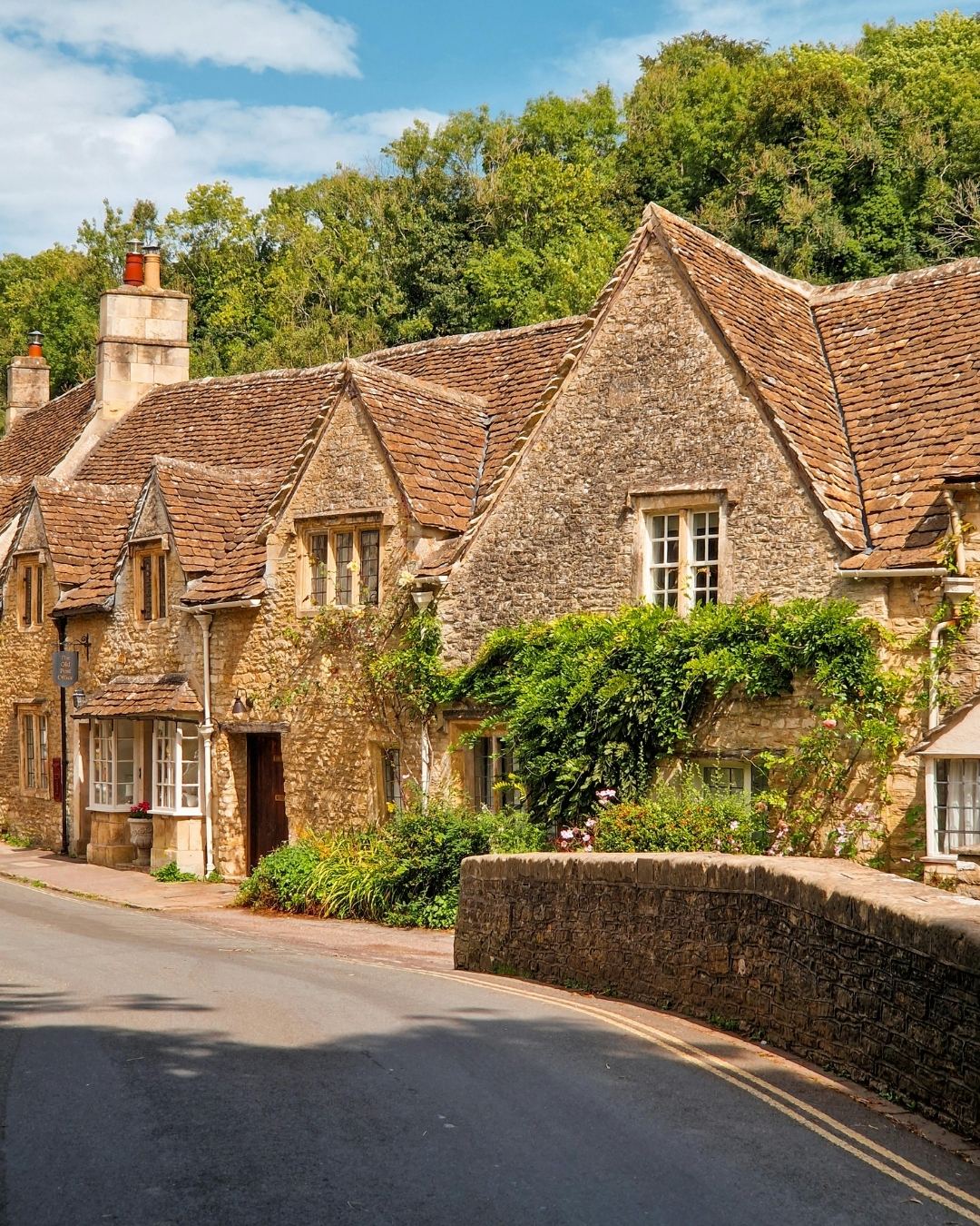 A quiet lane of period cottages